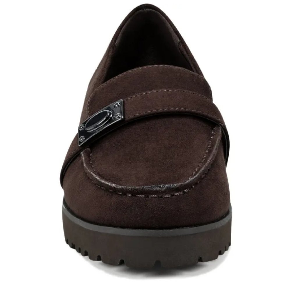 Easy Spirit Waverlie Loafer Women 7.5 Brown Lug Sole Comfort Slip On Shoe - Picture 3 of 11